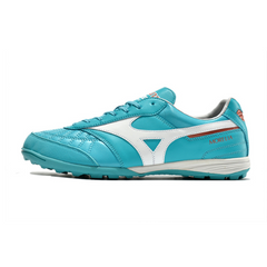 Chuteira Society Mizuno Morelia Sala TF Azul Claro