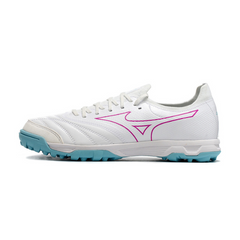 Chuteira Society Mizuno Neo Sala TF Branca e Azul Claro