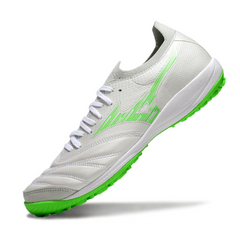 Botas de fútbol Mizuno Neo Sala TF Society en blanco y verde