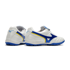 Chuteira Society Mizuno Wave Cup TF Branca e Azul - VENI Futebol