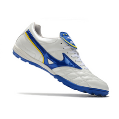 Chuteira Society Mizuno Wave Cup TF Branca e Azul - VENI Futebol