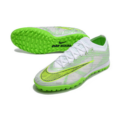 Chuteira Society Nike Zoom Mercurial Vapor 15 Elite TF Prata e Verde - VENI Futebol