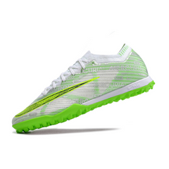 Chuteira Society Nike Zoom Mercurial Vapor 15 Elite TF Prata e Verde - VENI Futebol