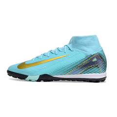 Chuteira Society Nike Zoom Mercurial Superfly 10 Elite TF Azul Claro