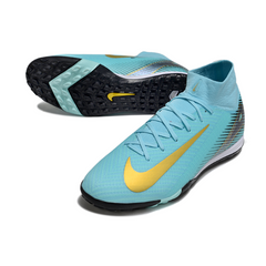 Chuteira Society Nike Zoom Mercurial Superfly 10 Elite TF Azul Claro