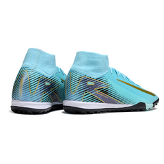 Chuteira Society Nike Zoom Mercurial Superfly 10 Elite TF Azul Claro