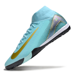 Chuteira Society Nike Zoom Mercurial Superfly 10 Elite TF Azul Claro