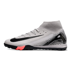 Chuteira Society Nike Zoom Mercurial Superfly 10 Elite TF Cinza e Preto