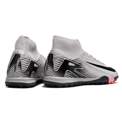 Botas de fútbol Nike Zoom Mercurial Superfly 10 Elite TF en gris y negro