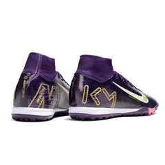 Chuteira Society Nike Zoom Mercurial Superfly 10 Elite TF Mbappe Roxa Pack