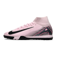 Chuteira Society Nike Zoom Mercurial Superfly 10 Elite TF Rosa e Preta