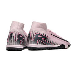 Botas de fútbol Nike Zoom Mercurial Superfly 10 Elite TF rosa y negro de la Society