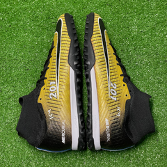 Chuteira Society Nike Zoom Mercurial Superfly 9 Elite TF Mbappe Record Pack Tamanho 43