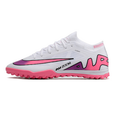 Chuteira Society Nike Zoom Mercurial Vapor 15 Elite TF Branca,Rosa e Azul