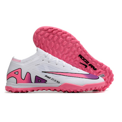 Chuteira Society Nike Zoom Mercurial Vapor 15 Elite TF Branca,Rosa e Azul - VENI Futebol