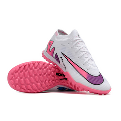 Chuteira Society Nike Zoom Mercurial Vapor 15 Elite TF Branca,Rosa e Azul - VENI Futebol