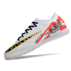 Chuteira Society Nike Zoom Mercurial Vapor 15 Elite TF Branca, Vermelha E Preta - VENI Futebol