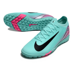 Botas de fútbol Nike Zoom Mercurial Vapor 16 Elite TF azul claro y rosa Society