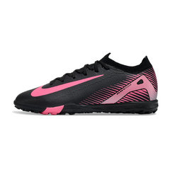 Chuteira Society Nike Zoom Mercurial Vapor 16 Elite TF Preto e Rosa