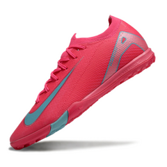 Botas de fútbol Nike Zoom Mercurial Vapor 16 Elite TF rosa y azul claro Society