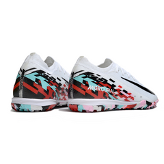 Chuteira Society Nike Zoom Mercurial Vapor 16 Elite TF Branca e Vermelha