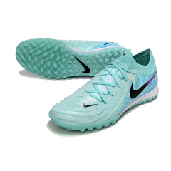 Chuteira Society Nike Phantom GX2 Elite TF Azul Claro e Preta - VENI Futebol