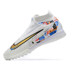 Chuteira Society Nike Phantom GX Elite DF TF Kane Branca - VENI Futebol