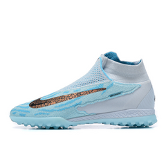 Chuteira Society Nike Phantom GX Elite DF TF Azul Claro