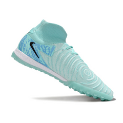 Chuteira Society Nike Phantom Luna 2 Elite TF Azul Claro e Preta - VENI Futebol