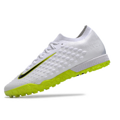 Chuteira Society Nike Phantom Ultra Venom TF Elite Branca e Verde - VENI Futebol