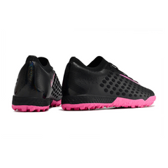 Chuteira Society Nike Phantom Ultra Venom TF Elite Preto e Rosa - VENI Futebol