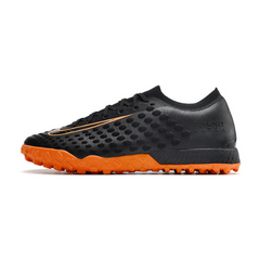 Chuteira Society Nike Phantom Ultra Venom TF Elite Preta e Laranja