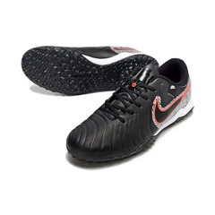 Chuteira Society Nike Tiempo 10 Legend Academy TF Preta, Branca e Vermelha - VENI Futebol