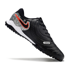 Chuteira Society Nike Tiempo 10 Legend Academy TF Preta, Branca e Vermelha - VENI Futebol