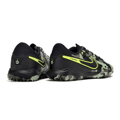 Chuteira Society Nike Tiempo 10 Legend Academy Preta e Verde Camuflado - VENI Futebol