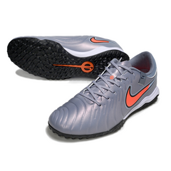 Botas de fútbol Nike Tiempo 10 Legend Academy TF azul claro y negro Society
