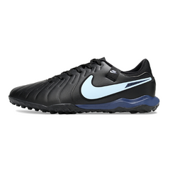 Botas de fútbol Nike Tiempo 10 Legend Academy TF azul claro y negro Society