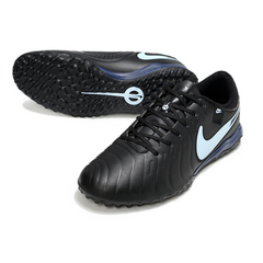 Botas de fútbol Nike Tiempo 10 Legend Academy TF azul claro y negro Society