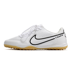 Chuteira Society Nike Tiempo Legend 9 Elite TF Branca e Preta