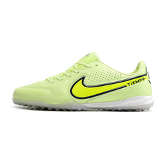 Chuteira Society Nike Tiempo Legend 9 Elite TF Verde e Branco