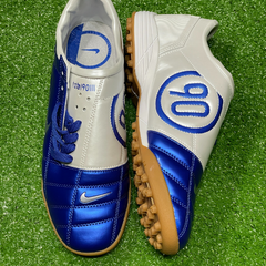 Botas de fútbol Nike Total 90 III TF azul y blanco de la sociedad