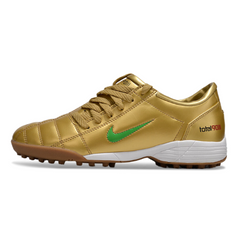 Chuteira Society Nike Total 90 III TF Dourado e Verde