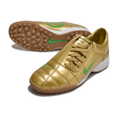 Nike Total 90 III TF Gold and Green Soccer Cleats