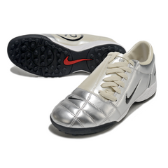 Nike Total 90 III TF Silver and Beige Soccer Cleats