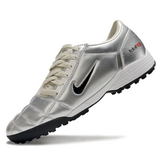 Nike Total 90 III TF Silver and Beige Soccer Cleats