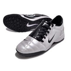 Nike Total 90 III TF Silver and Black Society Football Boots