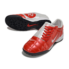 Chuteira Society Nike Total 90 III TF Vermelha e Branca