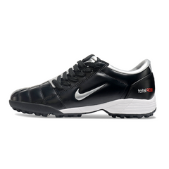 Chuteira Society Nike Total 90 III TF Preta e Prata