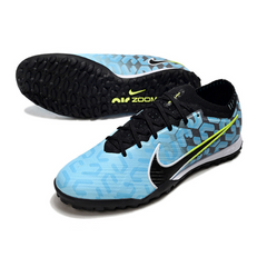 Chuteira Society Nike Zoom Mercurial Vapor 15 Elite TF Azul Claro e Preta - VENI Futebol