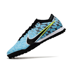 Chuteira Society Nike Zoom Mercurial Vapor 15 Elite TF Azul Claro e Preta - VENI Futebol